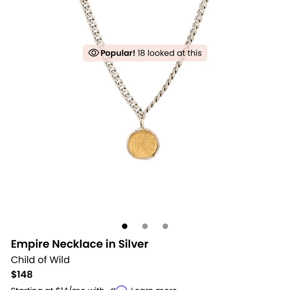 Child of wild coin necklace